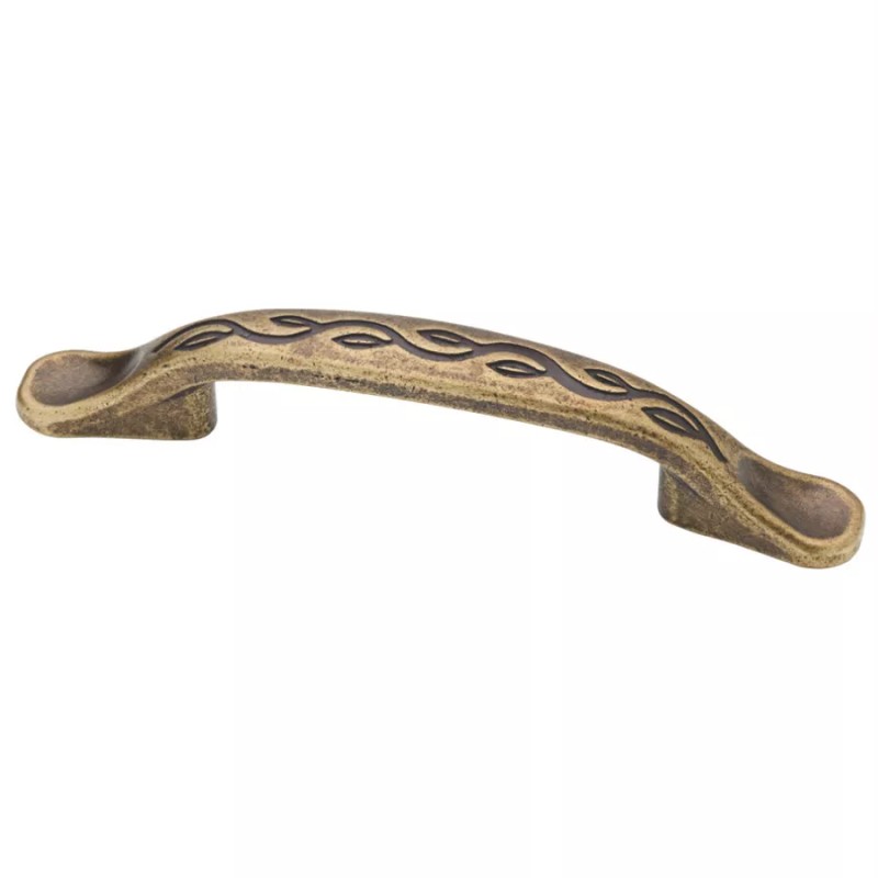 Liberty P23833-ABT 3" Leaf and Vine Cabinet Drawer Pull Tumbled
