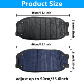 2 Pcs Adjustable Airplane Foot Rest with Breathable Mesh - Long Flight Essentials for Leg Comfort, Travel & Office Use (Hammock Style, Portable Design)