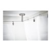 Dignitet Stainless Steel Support/Corner Fixture for Curtain Wire Pack of