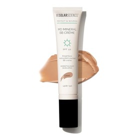 MDSolarSciences MD Mineral BB Crème SPF 50 – Bálsamo de belleza protector solar para la cara – Protección UV vegana de amplio espectro – Crema teñida mezclable – Acabado mate suave y natural, ligero,