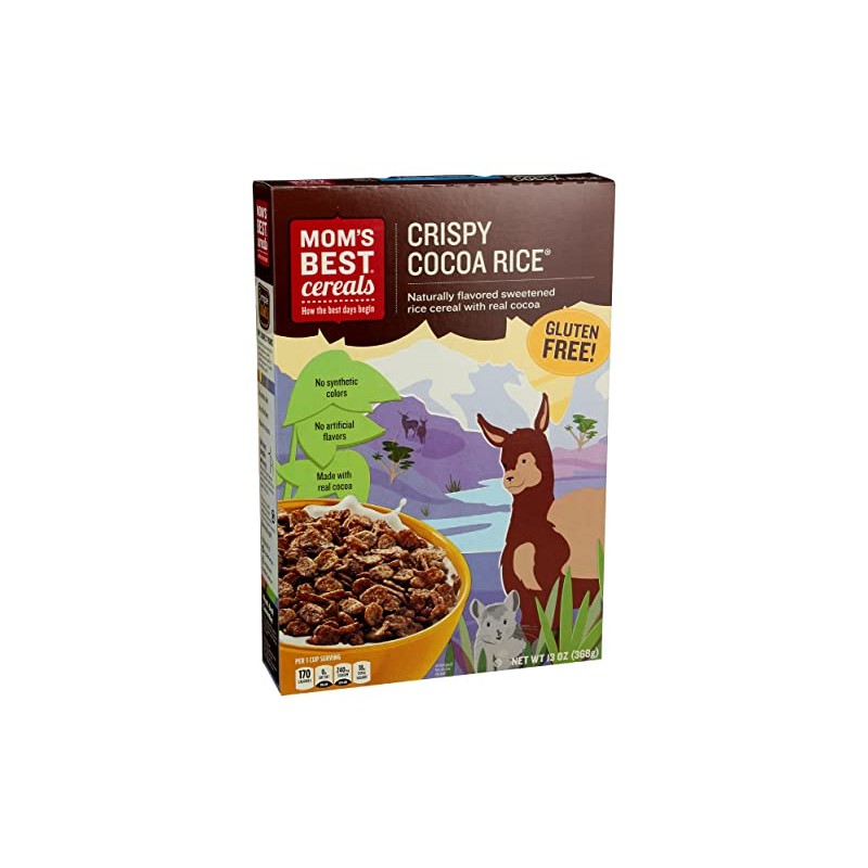 Moms, Breakfast Cereal, Cocoa Rice, 13 Oz