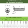 AMLOOPH M6 Bolts, M6 X 20mm Hex Socket Button Head