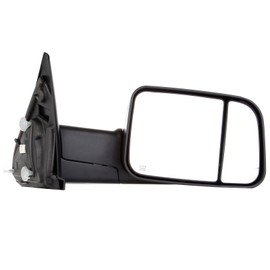 SCITOO Left Right Tow Mirror Compatible Fit for Towing Mirrors 2002-2008 for Dodge for Ram 1500 2003-2009 for Ram 2500 3500 Truck Black Power Adjusted Heated Turn Signal Light Pair Mirrors