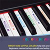 QMG Piano Stickers for All White Keys (49/61/76/88 Key Keyboards)