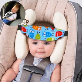 SAYCHEESE Cojín para Soporte de Cabeza y Cuello de Bebé 2 Piezas; Bandas Ajustables para Niños; Sujetador para Asiento de Seguridad en Auto de Recién Nacido, Belt Sleep Positioner