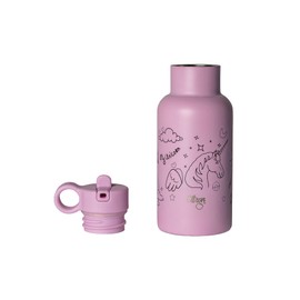 Citron - Botellas de agua de acero inoxidable, botella de agua de metal aislada, botella de agua térmica de 12 onzas (unicornio)