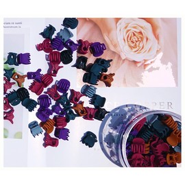 Mini Hair Claw Clips,50 Pcs Non-slip Small Hair Clips for Women and Girls,Stylish Tiny Plastic Hair Clips Hair Accessories.