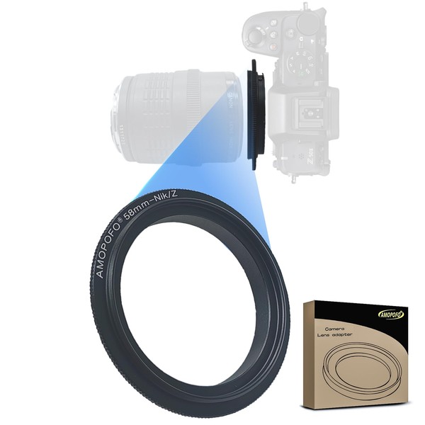 58mm Macro Lens Reverse Ring Compatible with for Nik Z