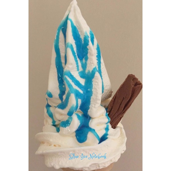Blue Ice Notebook: 100 page, handbag size wide ruled paper