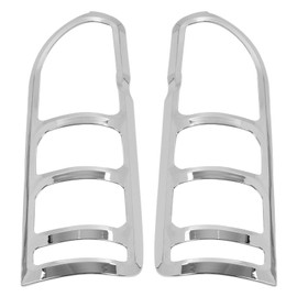 2pcs Tail Light Cover ABS Chrome Glossy Stylish Rear Lamp Bezel Replacement for H200 2005‑2014