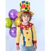 COSLAND Toddler Boys' Clown Hat for Kids, Multicolor