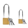 2 PCS Long Padlock, Outdoor Padlock Weatherproof with Keys for