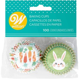 Wilton/Carrot & Bunny Mini Muffin Cups 100CT Cupcake Muffin Paper Cups