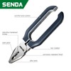 SENDA TOOLS 8 inch Lineman's Pliers - Machined Extra Strength