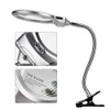 Desk Clip Clamp Flexible Magnifier Adjustable LED Magnifying Glass Jewelry