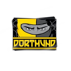 KNOW-MORE-STYLEZ Sticker Dortmund 0231 Mask Set of 50