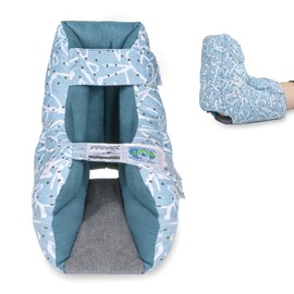 EZSLINGGLIDE Heel Protectors for Pressure Sores & Bed Sores | Open Heel Design with Dual-Layer Padding | Adjustable Straps, Skin-Friendly Fabric | One Size Fits Most | Machine Washable (Single Pack)