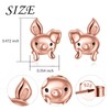 HOOHWE Pig Earrings Jewelry Gifts for Women Girls 925 Sterling