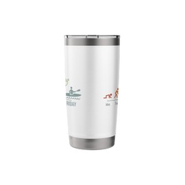 KAYAKS Canoes RAFTING Weekend KAYAKER Vintage Kayaking Stainless Steel Insulated Tumbler