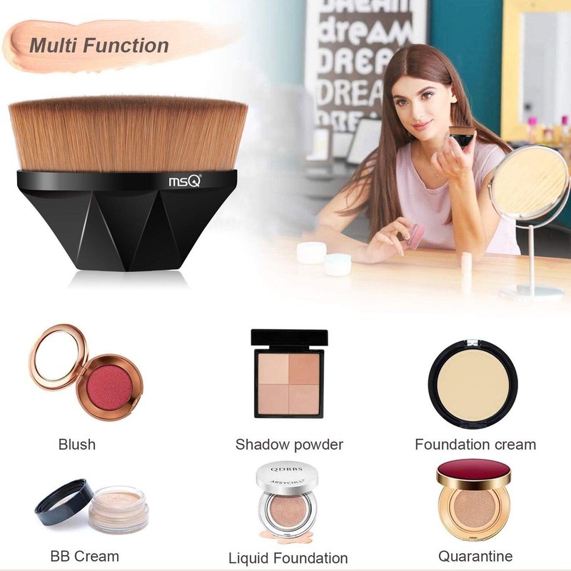 MSQ Foundation brush makeup black with case Black / 케이스