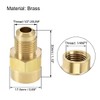 sourcing map Brass Pipe Fitting, 1/2"-20UNF Flare Male to 1/4NPT