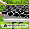 Smiry Rectangle Picnic Table Cover, Waterproof Elastic Fitted Camping Table