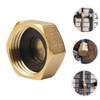 BESPORTBLE Versatile Brass End Caps 6 Pack for Tubes Leakproof