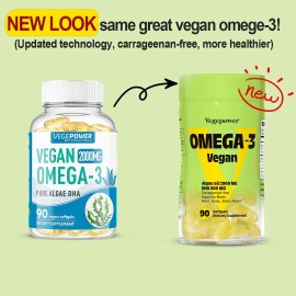 Vegepower Omega-3 Algas Vegano 90 Cpsulas