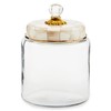 MACKENZIE-CHILDS Large Kitchen Canister, Decorative Glass Storage Jar with Lid,