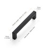 Ravinte 25 Pack 5 Inch Kitchen Square Cabinet Handles Matte