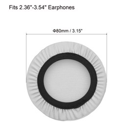 PATIKIL Grey Flexible Fabric Washable Headphone Cover Fits 60mm-90mm 1 Pair Elastic Fabric Earphone Protector for Most On-Ear Headphones