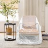 2 Pack Clear Recliner Armchair Covers,Waterproof Plastic Chair Covers Protectors,4