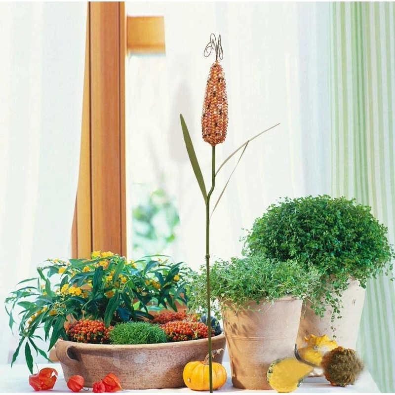 ATT Metal Corn Stake Autumn Harvest Decoration- Decorative Yard Lawn