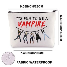 JNIAP Horror Movie Vampire Hunters Makeup Bag Santa Carla Gifts It's Fun To Be a Vampire Frog Brothers Gifts (BE A VAMPIRE mb)