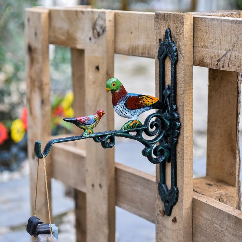 Sungmor Cast Iron Hanging Plant Bracket, 2 Pack Heavy Duty