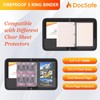 DocSafe 3 Ring Binder,Fireproof 2 Inch Round Ring Binder with