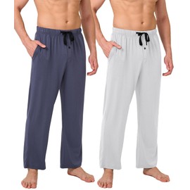 BAMBOO COOL Men's Pajamas Bottoms, Pajama Pants for Men, Lounge Sleep Pant, Pj Bottom, Soft Comfy Sleepwear with Pockets