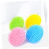 FOMIYES 4pcs Shampoo Brush Ergonomic Scalp Massager for Deep Cleaning