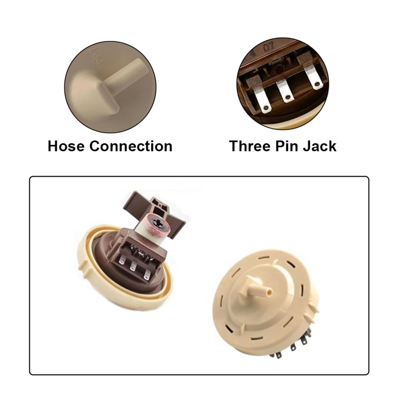 DC96-01703B Washer Pressure Sensor Assembly Water Level Sensor, Compatible with