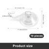 FINELYCR Pack of 10 Suction Cups with Hooks, 45 mm