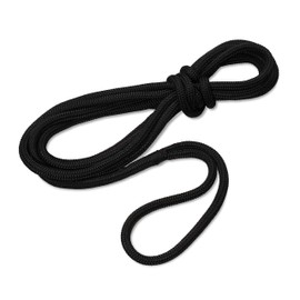 Seilflechter - Mooring Line 12 mm Diameter, 8 m Length, 40 cm Eye Spliced & Rigged, Typhoon Mooring Line for Boat in Black, 2500 daN