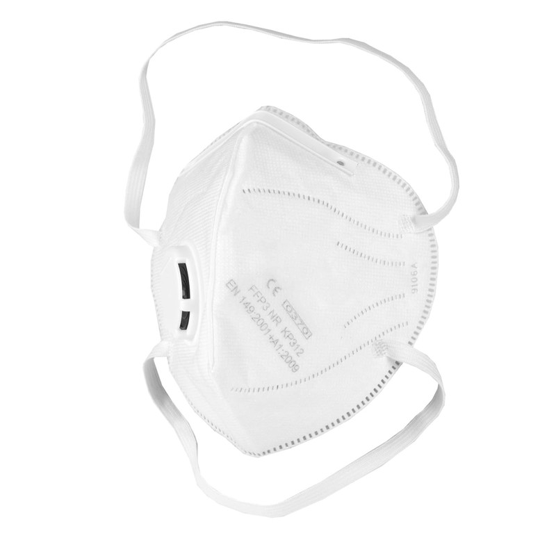 TubeRoo FFP3 mask with valve, pack of 10 masks, headband/ear