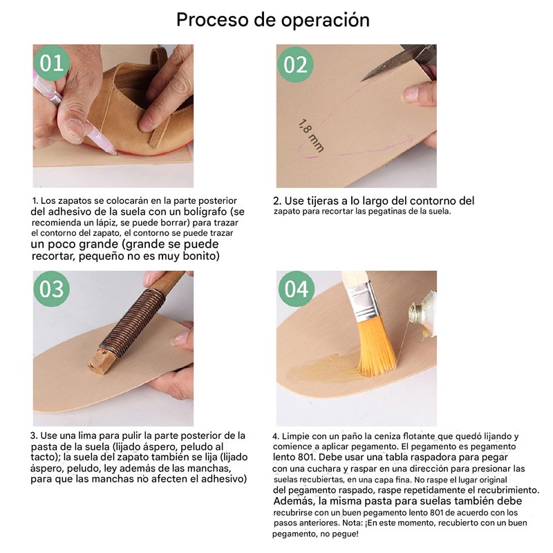 Shoe Rubber Sole Repair Soft Self Tapping Sole Non-Slip Film