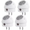DEWENWILS Plug in Light Sensor Night Light Warm White LED
