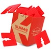 Klimas® Spacer Plastic 3 mm 50 Pieces Spacers Set Red