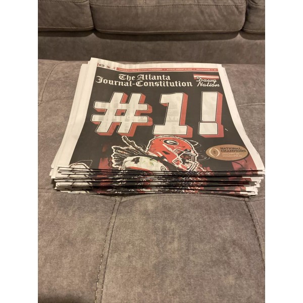 Ajc UGA National Champions AJC 1st Edition (Official Paper Not
