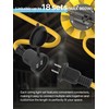 HYPERLITE Construction String Lights: 50FT 5 Bulbs Work Lights with
