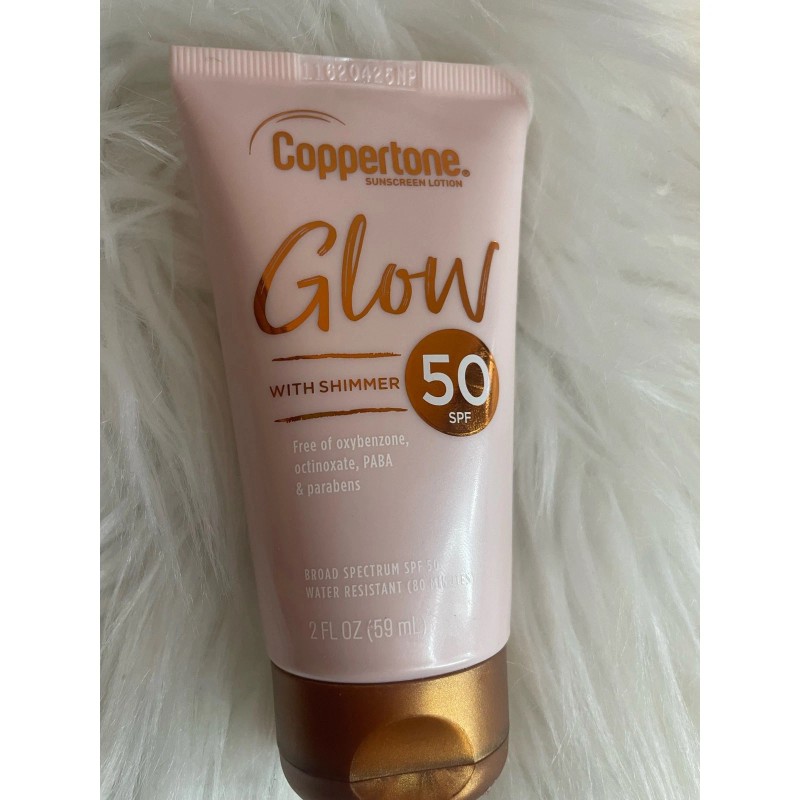 Coppertone NEW Coppertone Glow with Shimmer 50 SPF Sunscreen Lotion-LOT