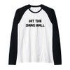 Retro Hit the Dang Ball, Baseball Saying Cool Apparel Raglan