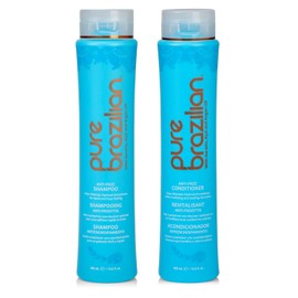 Pure Brazilian - Anti-Frizz Daily Shampoo and Conditioner Duo Set - Color Safe, With Keratin and Cocoa Butter 13.5 Fl Oz (Pack of 2)